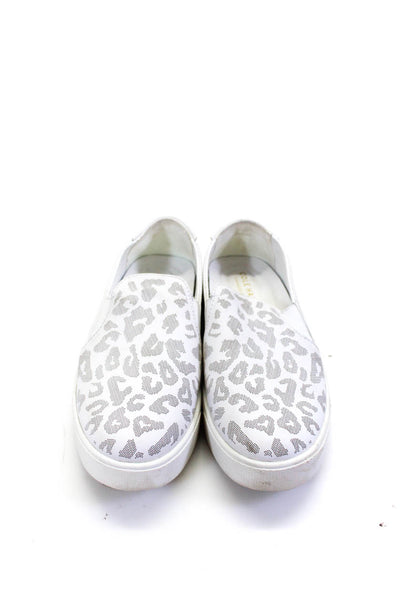 Cole Haan Grand Series Womens Leather Animal Print Sneakers White Size 6.5 B