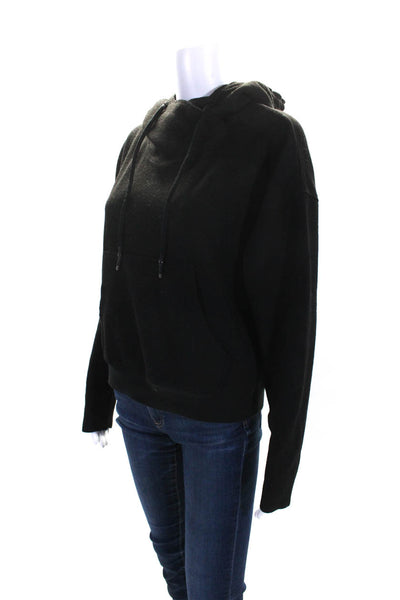 Sundays Two Womens Front Pocket Long Sleeve Pullover Hoodie Black Size S