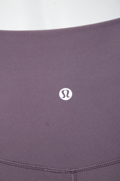 Lululemon x Soul Cycle Womens Mid-Rise Activewear Ankle Leggings Purple Size 4