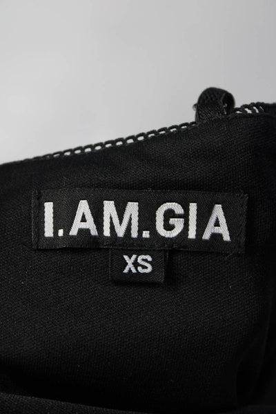 I. Am. Gia. Women's Spaghetti Straps Corset Blouse Black Size XS