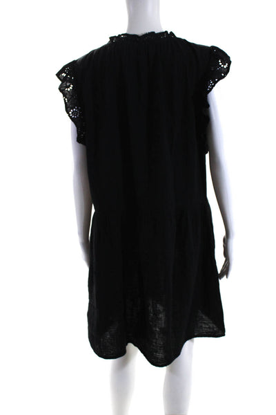 Velvet by Graham & Spencer Womens Cotton Cap Sleeve A-line Dress Black Size M