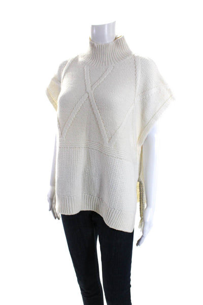 Madewell Womens Linen Long Sleeve Cropped Pullover Sweater Beige Size XL