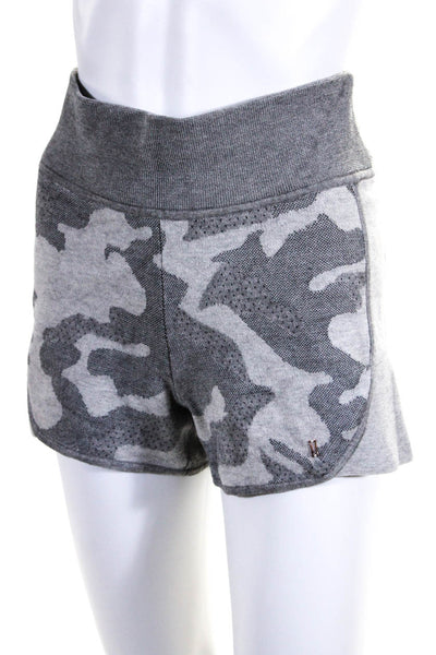 Kit And Ace Womens Silk Camouflage Elastic Slip-On Casual Shorts Gray Size 6