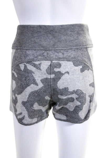 Kit And Ace Womens Silk Camouflage Elastic Slip-On Casual Shorts Gray Size 6