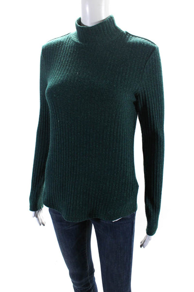 Philosophy By Republic Womens Long Sleeves Turtleneck Sweater Green Size Small