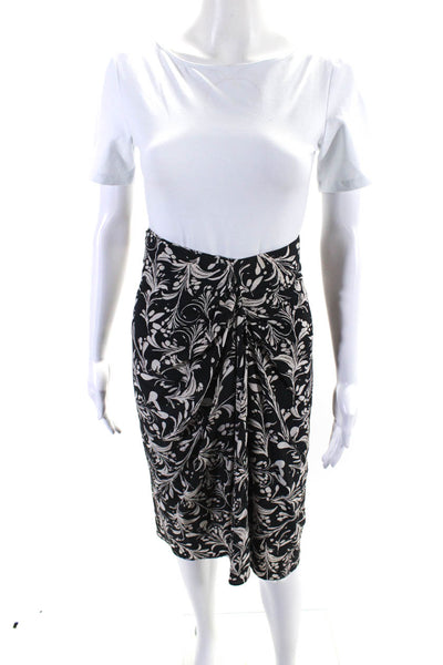 Etoile Isabel Marant Womens Printed A Line Skirt Black White Size EUR 34