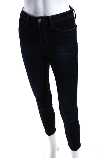 L Agence Womens Dark Wash High Rise Skinny Margot Jeans Blue Size 25