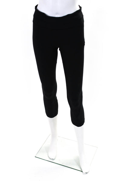 Lululemon Womens High Rise Stretch Cropped Athletic Leggings Black Size 6