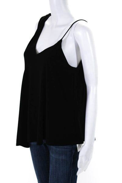 Graham & Spencer Womens Sleeveless Spaghetti Strap Top Black Size Medium