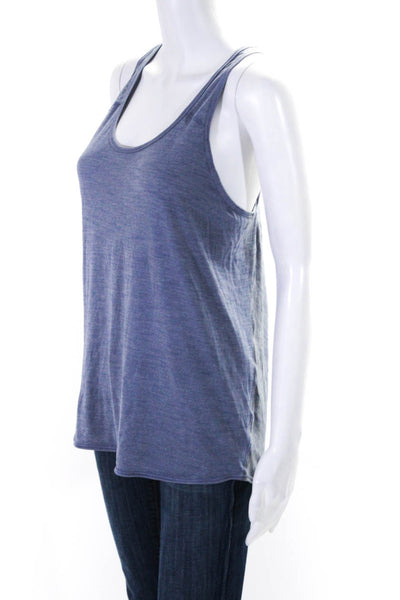 Lululemon Womens Scoop Neck Lightweight Racerback Tank Top Blue Size 8