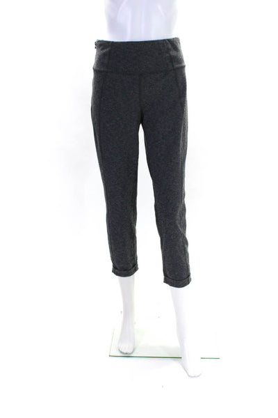 The North Face Womens High Rise Side Zip Cuffed Leggings Gray Size S