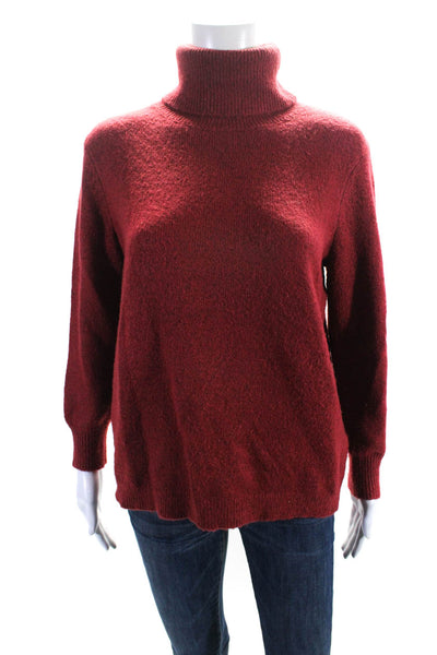 Joie Womens Dark Red Turtleneck Long Sleeve Pullover Sweater Top Size S