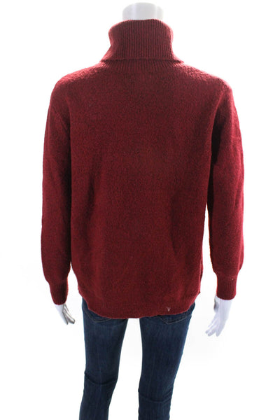 Joie Womens Dark Red Turtleneck Long Sleeve Pullover Sweater Top Size S