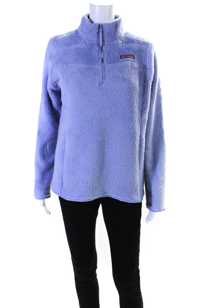 Vineyard Vines Women's High Neck Long Sleeves Pullover Sweater Purple Size M