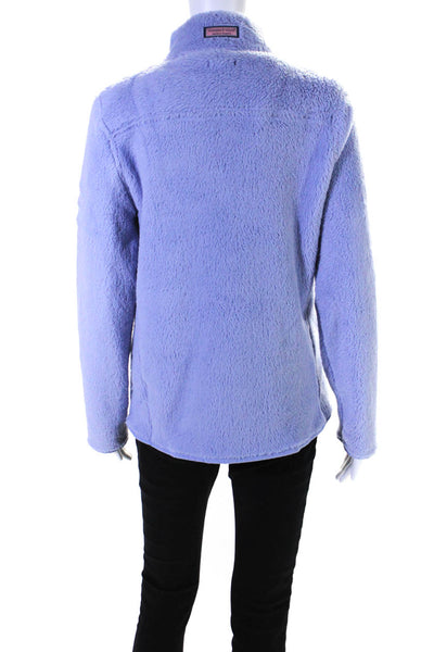 Vineyard Vines Women's High Neck Long Sleeves Pullover Sweater Purple Size M