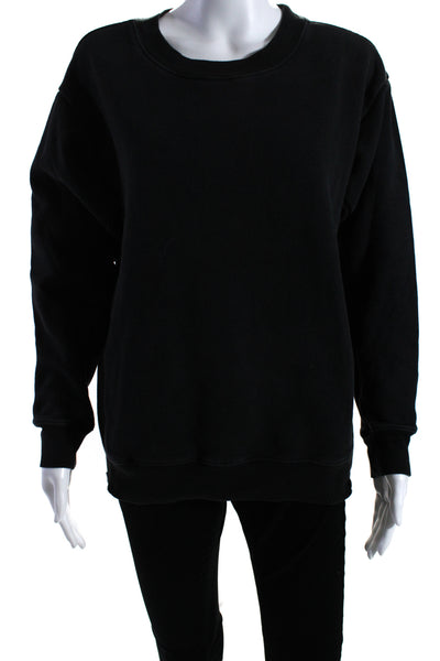 Zella Women's Crewneck Long Sleeves Pullover Sweatshirt Black Size XS