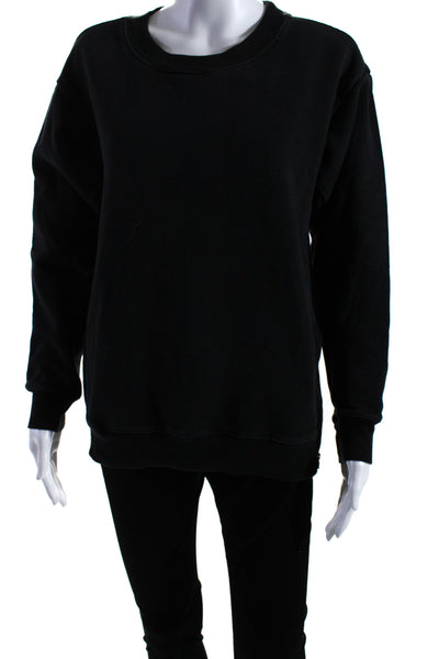 Zella Women's Crewneck Long Sleeves Pullover Sweatshirt Black Size XS