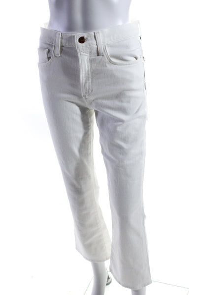 Joes Women's High Waist Five Pockets Straight Leg Denim Pant White Size 27