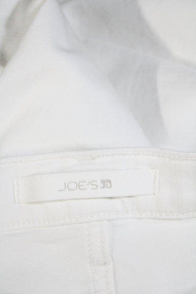 Joes Women's High Waist Five Pockets Straight Leg Denim Pant White Size 27