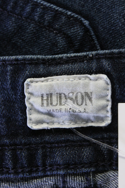 Hudson Women's Midrise Five Pockets Dark Wash Bootcut Denim Pant Size 28