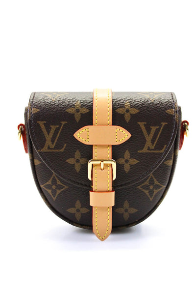 Louis Vuitton Women's Coated Canvas Micro Monogram Chantilly Crossbody Bag Brown