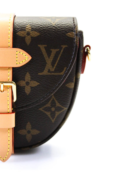 Louis Vuitton Women's Coated Canvas Micro Monogram Chantilly Crossbody Bag Brown