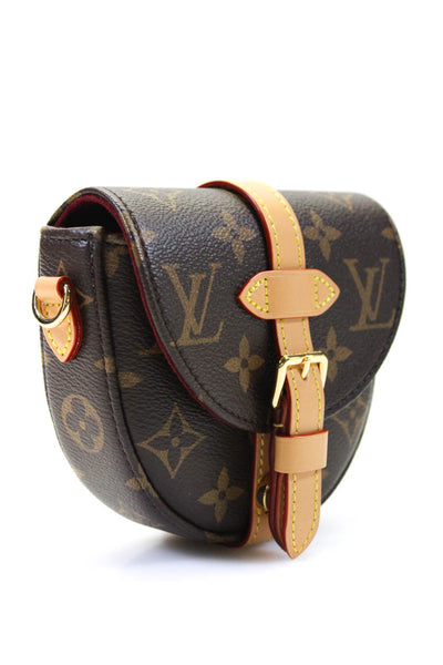 Louis Vuitton Women's Coated Canvas Micro Monogram Chantilly Crossbody Bag Brown