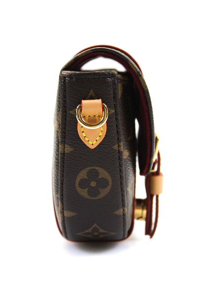 Louis Vuitton Women's Coated Canvas Micro Monogram Chantilly Crossbody Bag Brown