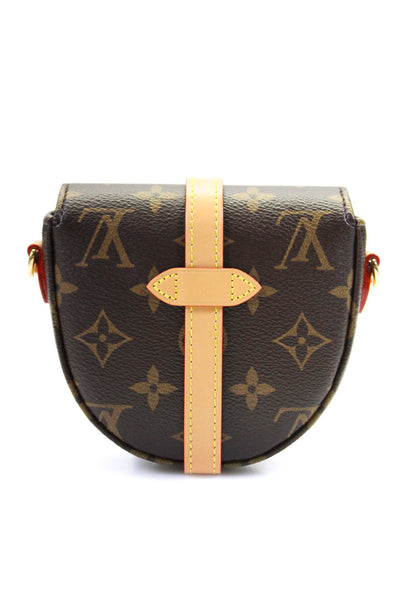 Louis Vuitton Women's Coated Canvas Micro Monogram Chantilly Crossbody Bag Brown