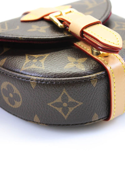 Louis Vuitton Women's Coated Canvas Micro Monogram Chantilly Crossbody Bag Brown