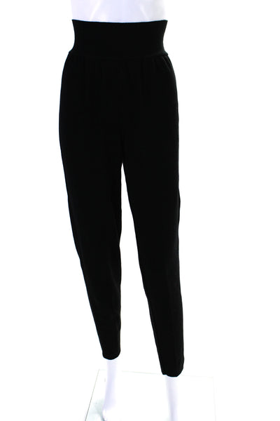 Alaia Womens Elastic Waist High Rise Pull On Sweatpants Black Size Medium