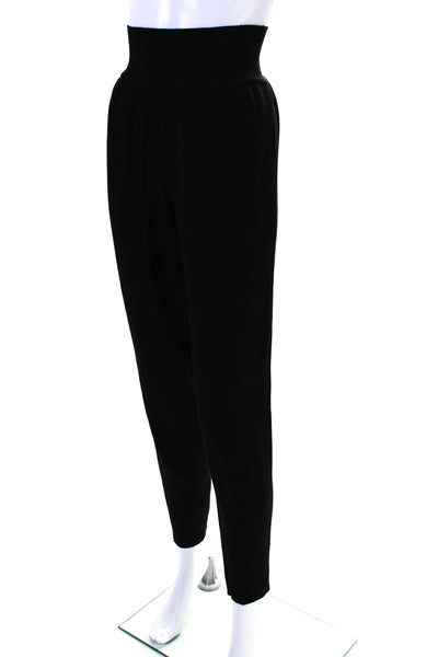 Alaia Womens Elastic Waist High Rise Pull On Sweatpants Black Size Medium