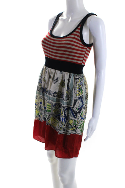 Bailey 44 Women's Scoop Neck Sleeveless Multicolor Mini Dress Size S