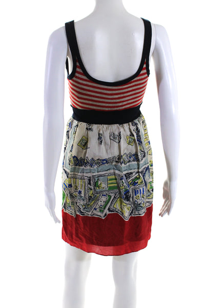 Bailey 44 Women's Scoop Neck Sleeveless Multicolor Mini Dress Size S