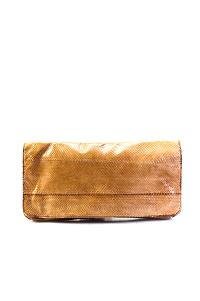 Beirn Women's Magnetic Closure Textured Pouch Wallet Camel Size M