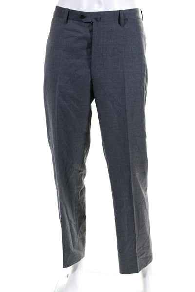 Cesare Attolini Mens Creased Button Up Mid Rise Dress Pants Gray Size EUR 52