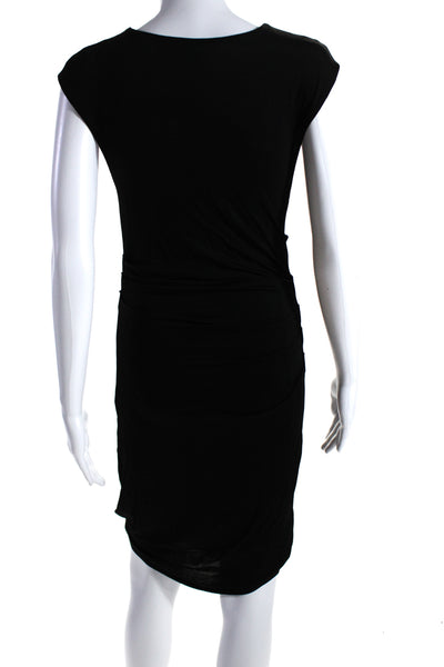 T Alexander Wang Women's Scoop Neck Sleeveless Rouge Mini Dress Black Size S