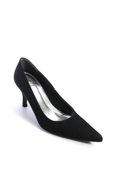 Stuart Weitzman Womens Pointed Toe Low Heel Temptress Pumps Black Size 6.5US