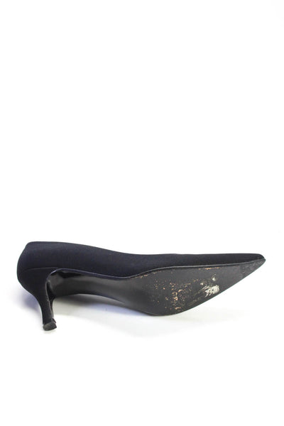 Stuart Weitzman Womens Pointed Toe Low Heel Temptress Pumps Black Size 6.5US