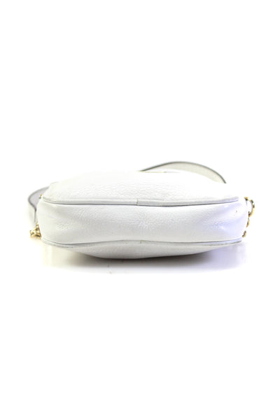 Michael Michael Kors Womens Single Strap Logo Mini Crossbody Handbag White