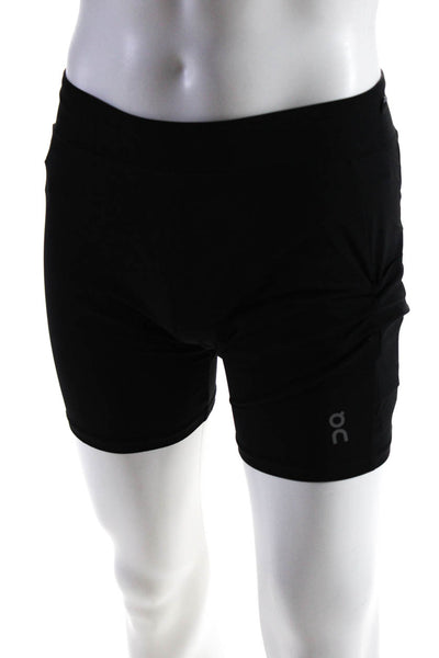 Swiss Engineering Mens Stretch Athletic Pull On Hybrid Shorts Black Size Large