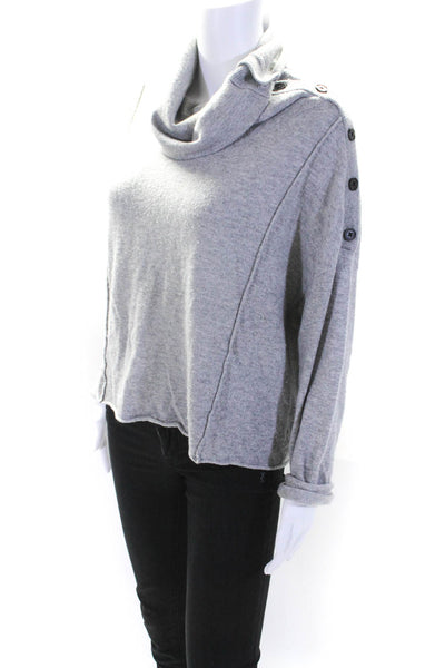 Splendid Womens Gray Turtleneck Long Sleeve Pullover Sweater Top Size XS