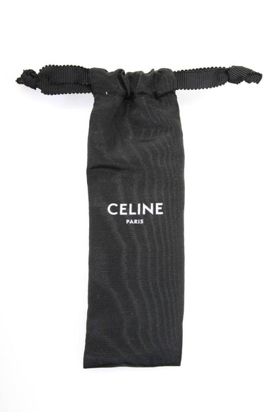 Celine Womens Metal Foldable Detail Cosmic Cruiser Hair Comb Black Silver