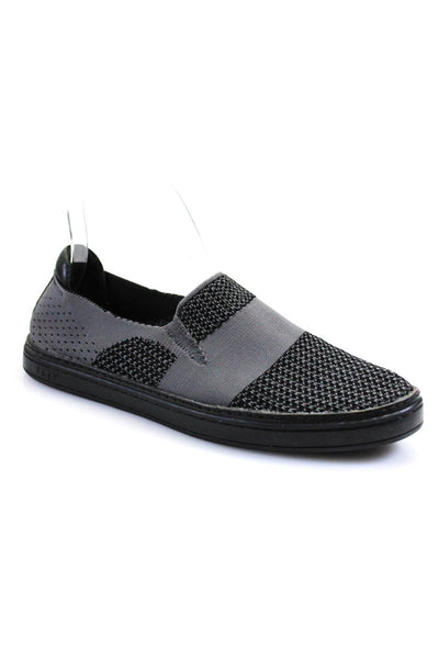 Ugg Womens Knit Casual Flat Slip On Shoes Gray Black Size 8