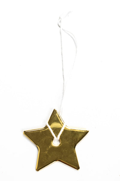 Dior Womens Metal Gold Tone Star Bag Charm Ornament Gold