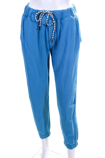 Splits59 Womens Cotton Pullover Sweatshirt Top + Sweatpants Set Blue Size L XS