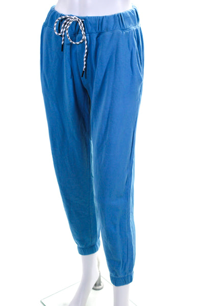 Splits59 Womens Cotton Pullover Sweatshirt Top + Sweatpants Set Blue Size L XS