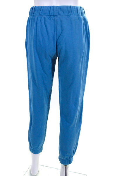 Splits59 Womens Cotton Pullover Sweatshirt Top + Sweatpants Set Blue Size L XS