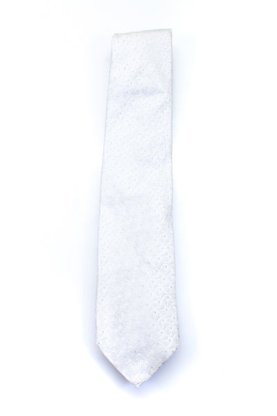 Valentino Men's Classic Silk Neck Tie White One Size