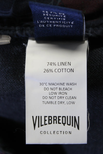 Vilebrequin Men's Flat Front Button Closure Pockets Dress Short Black Size 52